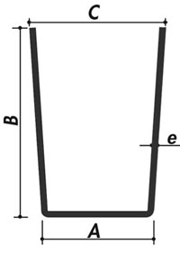 Profile d'encadrement ACIER E24.S235