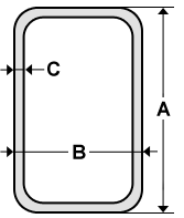 Tube rectangulaire GALVA